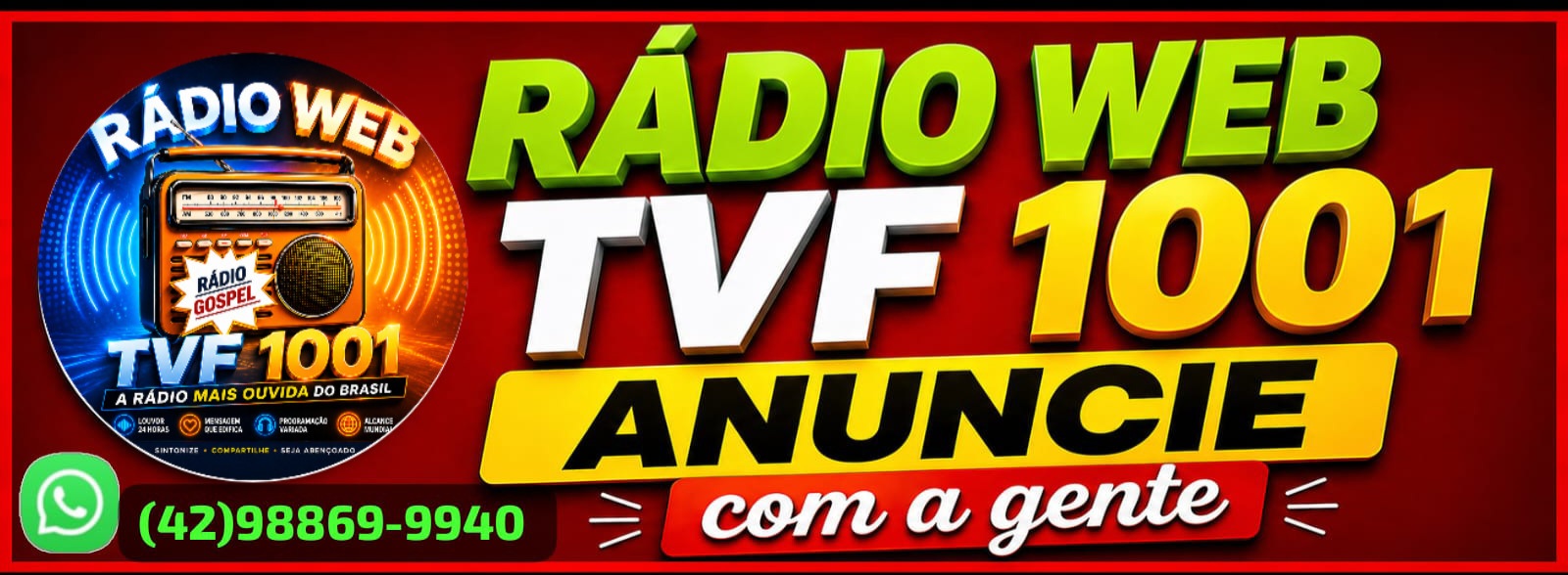 RÁDIO WEB TVF 1001  Radio gospel